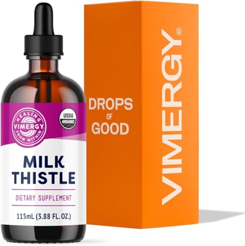 Vimergy Milk Thistle – Supports Liver Function* 57 2mL (2 Droppers or 44-48 Drops) Servings (110mg...