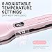 Wavytalk Wet to Straight Hair Straightener, Titanium 1.75 Inch Wide Vent Sesh Flat Iron for Damp or Dry Hair, Straightener with Dual Voltage Leave Silky Smooth Look, 20% Faster Styling, Pink