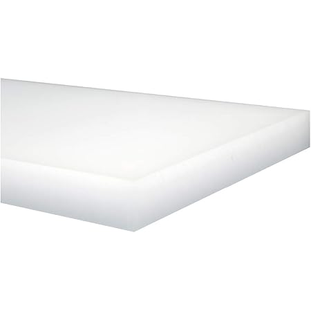 UHMW Polyethylene Plastic Sheet - Natural White - 3/8" Thick 12" Length x 24" Width Natural White