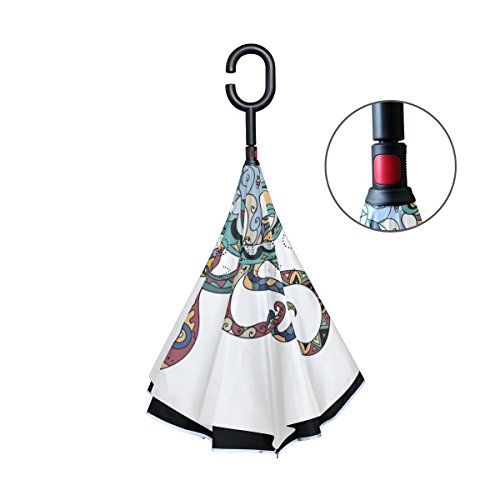 Top Carpenter Tatuagem de polvo invertido de camada dupla com alça em forma de C para carro ao ar li