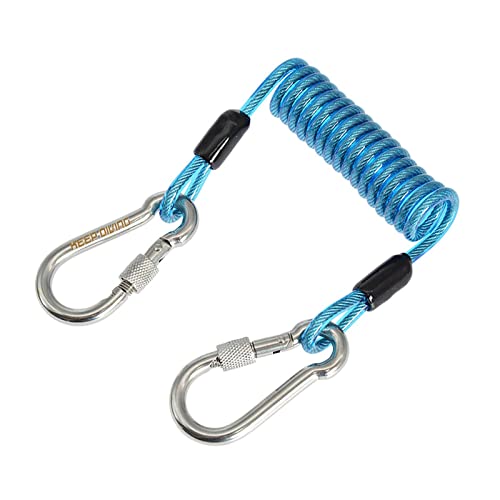 Correa espiral retráctil elástica para asegurar cámaras y accesorios de buceo BUC