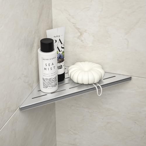 Bernkot Corner Shower Shelf 10" Brushed
