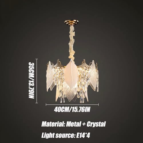 Suspension LED à intensité variable et lustre rond en cristal de salon - 3