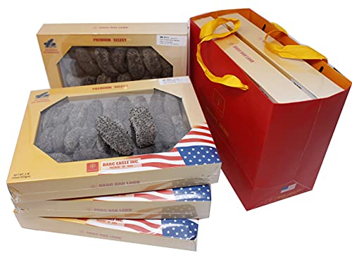 Dol 16Oz=453G Sun Dried Wild Caught 15 Years Mexico Sea Cucumber, Aaa Grade All Natural Nutritious 15 Years 特級墨西哥野生鮑魚參/梅花刺參 大号L 18~28Pcs/16Oz #TOP5