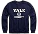 Ivysport Yale University Crewneck Sweatshirt, Crest, Navy, Small