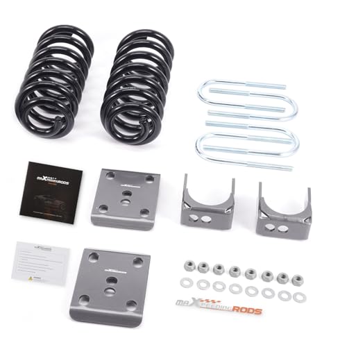 maXpeedingrods 3” Front & 5” Rear Lowering Kit for Ford F100 F150 2WD 1980-1996, Front Drop Coil Spring, Axle Flip Kit by maXpeedingrods - Image 9