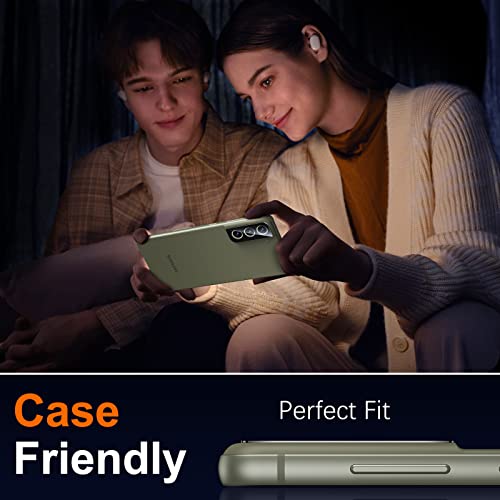 Uniqueme [3+2 Pack] For Samsung Galaxy S21 Fe 5G Screen Protector, [Harder Than Natural Sapphire] Tempered Glass And Camera Lens Protector Easy Installation Scratch Resistance Hd Clear Screen Cover #TOP6