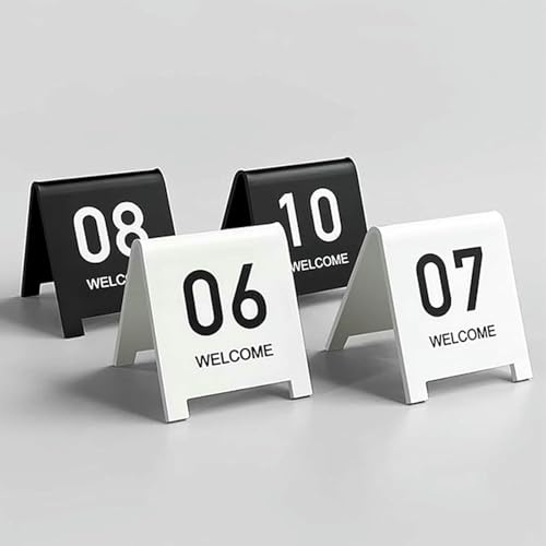 Numéros de table acrylique 1-10 empilables pour résoudre les problèmes de placement - 2
