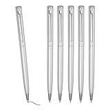 Avantages : Le corps du stylo et la pince sont en métal, résistant à la décoloration et durable. Le stylo est mince, facile et confortable à tenir. La pointe moyenne de 1.0mm assure une écriture fluide, ne se desserre pas facilement, avec une encre noire à séchage rapide, sans interruption et anti-rayures. Tournez le corps du stylo pour rétracter ou sortir la pointe. La rétraction est pratique et rapide pour éviter que l'encre ne salissures d'autres objets.