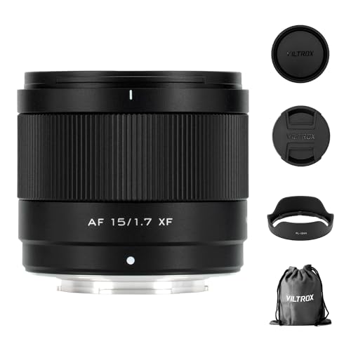 Image of VILTROX 15mm F1.7 Air X-Mount Autofocus Lens for Fujifilm APS-C, Ultra Wide Angle Large Aperture Prime Lens, Compatible with X-T5 X-S20 X-H2S X-T30II for Street and Indoor Photography