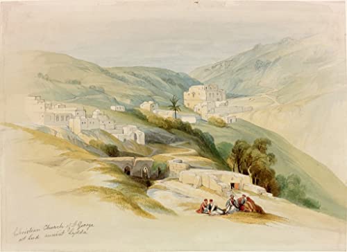 Poster église St George Palestine David Roberts décoration murale