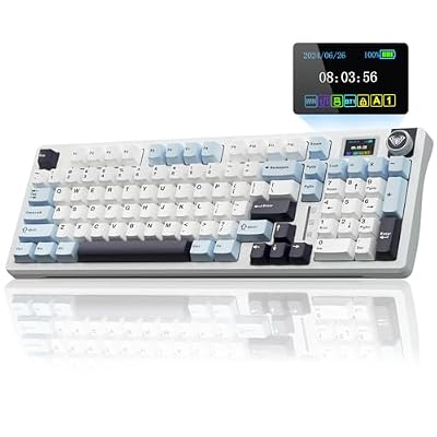 AULA S98 Pro Wireless Mechanical Gaming Keyboard with Screen, Knob, 96 Keys