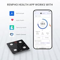 RENPHO Personenwaage Digital, Körperwaage mit App, 220 kg, 30 cm – Ansicht 4