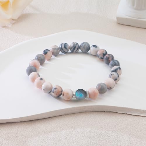 SERENEY-Daughter-Gifts-from-Mom-Dad-Daughter-Bracelet-as-Christmas-Gifts-for-Daughter-Pink-Beaded-Bracelets-as-Daughter-Birthday-Gifts-Daughter-Jewelry-as-Stocking-Stuffers-for-Teens-Girls-Adult