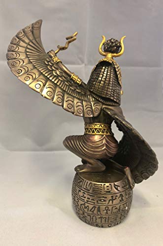 Estatua Decorativa Diosa Isis Madre Egipcia 9" miniatura 3