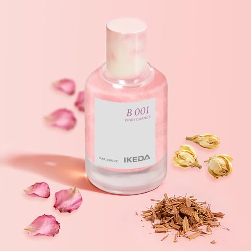 Ikeda Women's Eau de Parfum, 100 ml Women's Perfume Body Spray, Long-Lasting Women's Fragrance Rose,Sandalwood,Jasmine Floral Travel Size Fragrances, Gift for Birthday Valentine Mother's Day Christmas