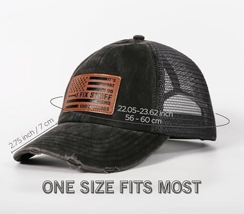 Casquette I Fix Stuff and I Know Things gris en coton de qualité supérieur - 2