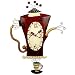 Allen Studio Steamin' Tea and Coffee Pot Wall Clock