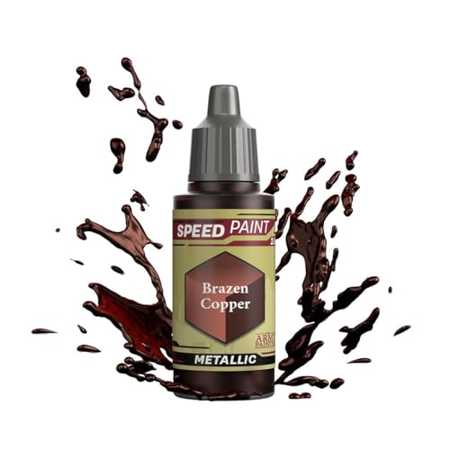 The Army Painter Speedpaint Brazen Copper 2.0, Single Acrylic Paint 18ml One-coat Painting Soloution For Fantasy Tabletop Miniatures Like Warhammer 40k and Dungeons And Dragons Figures