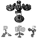 3-Cup Action Camera Suction Cup Mount Motion Camcorder Car Windshield Hood Door Trunk Lid Holder/w Ball Head Compatible with GoPro Sony DJI OSMO Action Akaso Apeman YI Sports DV Cam Vehicle Mounts
