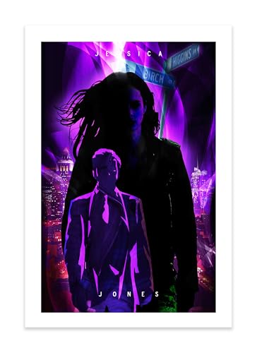 CultClassicPosters Jessica Jones Art Print – 13×19 Handmade Minimalist Marvel