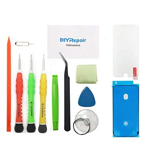 Premium Screen Replacement For Iphone 7 4.7’ 3D Touch Screen Repair Kit (Model A1660, A1778, A1779) Digitizer Display With Back Plate, Waterproof Adhesive, Tools, Tempered Glass, Instruction(White) #TOP4