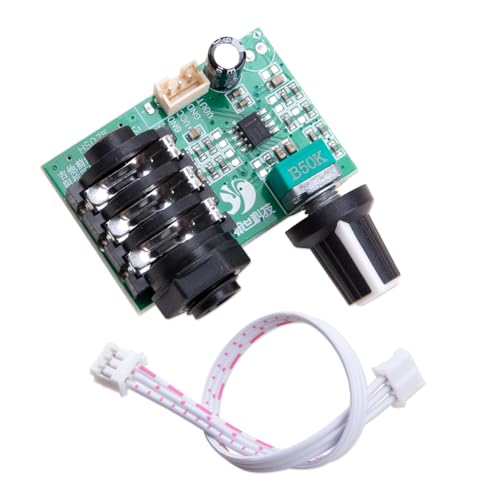 ZORZA 1Pcs TL072 Operational Board Pre-Amplifier Preamp Module with Audio Wires High Impedance Signal Amplifier 1 Megabit Input 10x Amplification Single Power Supply 12V for Guitar Instrument