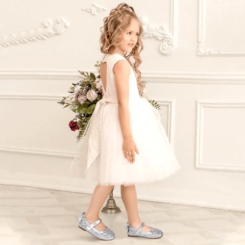 Image of PANDANINJIA Toddler Dress Shoes Flower Girls Ballet Flats