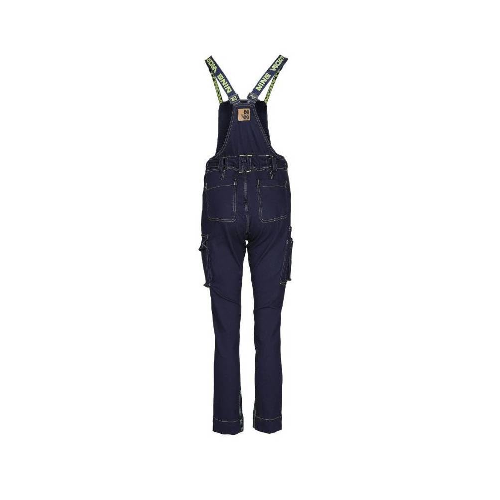 D-Work Salopette de Travail Femme Manea - Taille S - Raw Jean - Résistant et Confortable