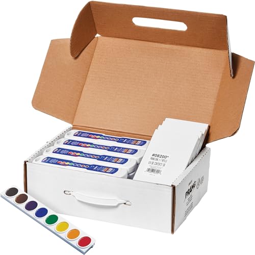 Prang Semi-Moist Watercolors 8-Color Oval Master Pack