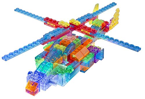Blocos de Montar Power Block Helicóptero Patrulheiro 8 em 1, Laser Pegs, Colorido