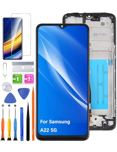 Écran LCD de rechange Samsung Galaxy A22 5G kit de réparation assemblé noir A226B