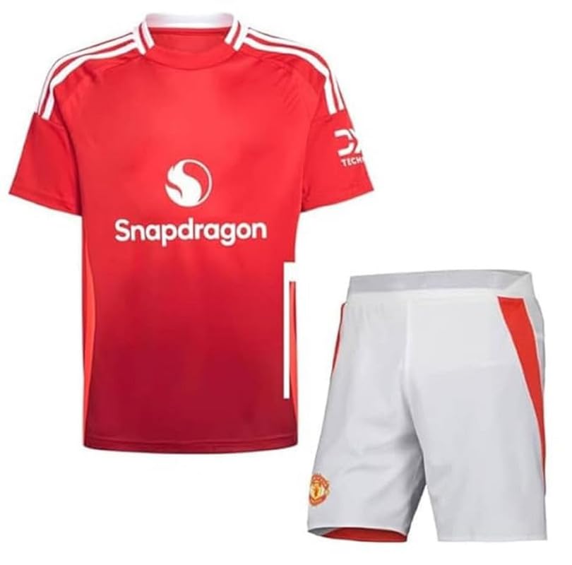 Sports Football Team Man Red Jersey Set with Printed Shorts 2024 for (Men & Boys)