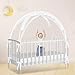 Crib Tent - Crib Net to Keep Baby in, Stop Baby from Climbing Out of Crib, Pop Up Crib Tent with Durable Breathable Net Double Zipper Strong Rods Installation Convenience