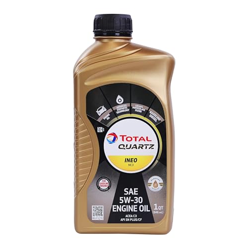 TotalEnergies Ineo 5W-30 MC3 Full Synthetic Motor Oil - High Mileage Synthetic Engine Oil for Enhanced Performance, Superior Protection & Fuel Economy for Cars - 1 Quart
