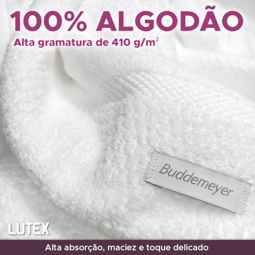 Jogo De Banho Buddemeyer Vanilla Extra Soft 100% Algodão Toalha Alta Absorção Macia Grande 4 Peças -