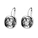 Xuping Valentine's Day Gorgeous Fashion Crystals from Swarovski Huggies Hoop Earrings Women Girl Party Jewelry Mom Gifts (Black)