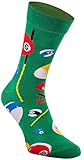  Rainbow Socks - Hombre Mujer Fun Socks Calcetines - 1 Par - Billar - Talla 36-40