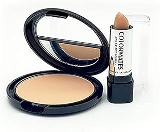 Colormates Polvo prensado con corrector crema...