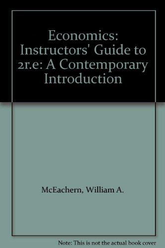 Economics: Instructors' Guide to 2r.e: A Contem... 053880839X Book Cover