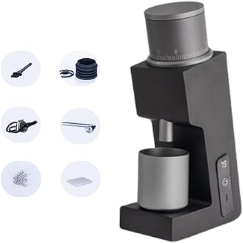 FR-005mini Electric Coffee Grinder 160RPM 304 Steel 38mm Conical Burrs Portable Outdoor Rechargeable Coffee Mill VS3 Mini Black
