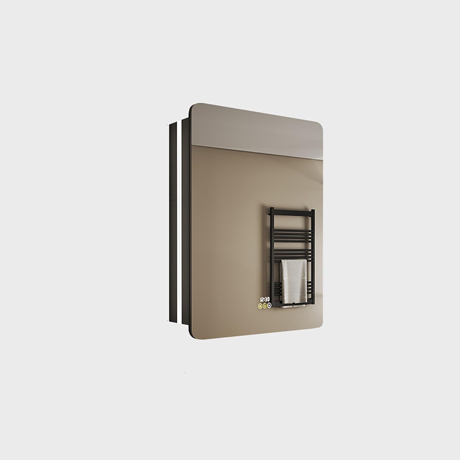 BKSXSOP Wall Mounted Medicine Cabinet with Mirror, 60cm Defogger Vanity Moisture-Proof Storage Shelf, Stylish Bathroom nizer, Space-Saving Design, Contemporary Home Decor.