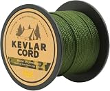 9KM DWLIFE Corda da pesca intrecciata in Kevlar, resistenza alla trazione superiore e ad alta resistenza, resistente all'abrasione, ritardante di fiamma, corda multiuso 300lb-9,12 m/30 piedi/attrezzi