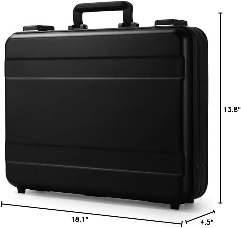 Aluminum Briefcase Metal Toolkit Box TSA Combination Lock Luxury Case with Foam for Wine/Jewellery/Watch/Equipment/Camera