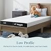 Lucid 5 Inch Memory Foam Mattress Low Profile - Firm Feel - Infused with Bamboo Charcoal and Gel - Bed in a Box - Temperature Regulating - Breathable - Twin Size