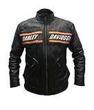 chaqueta harley davidson valencia Chaqueta de lana de oveja auténtica.
