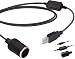 USB A Stecker auf 12 V Kfz Zigarettenanzünder Buchse Konverter 8 WVerteiler Auto Ladegerät,Kfz-Handyladegerät für iPad Pro, iPhone, Galaxy, Pixel, Tablets