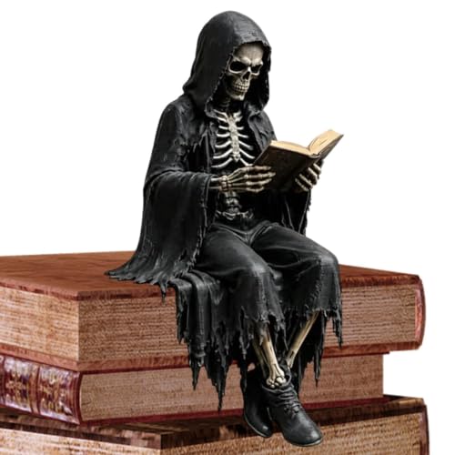 Figura Oscura Fantasy Scheletro In Resina Per Una Decorazione Spettrale Di