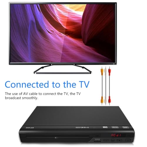 Lecteur dvd de bureau 1080p haute durabilité avec sortie av plige eu
