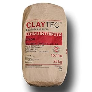 CLAYTEC Lehm-Unterputz mit Stroh 25 kg